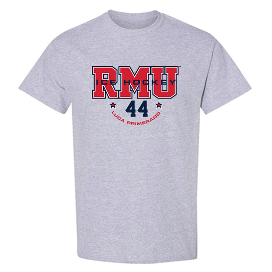 Robert Morris - NCAA Men's Ice Hockey : Luca Primerano - Classic Fashion Shersey T-Shirt-0