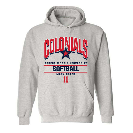 Robert Morris - NCAA Softball : Mary Brant - Classic Fashion Shersey Hooded Sweatshirt-0