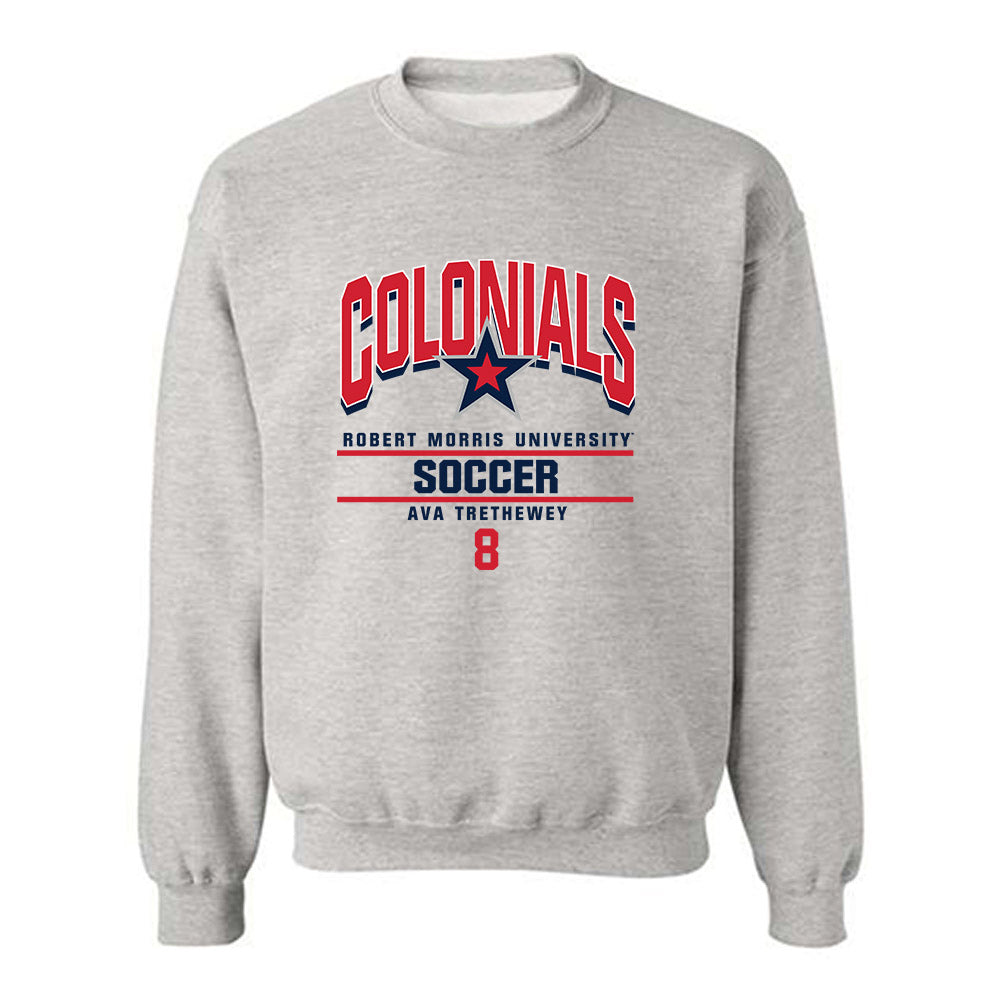 Robert Morris - NCAA Women's Soccer : Ava Trethewey - Classic Fashion Shersey Crewneck Sweatshirt-0