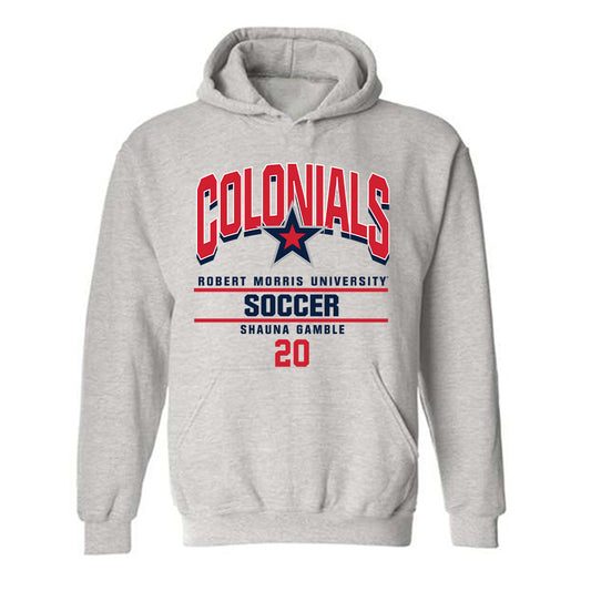 Robert Morris - NCAA Women's Soccer : Shauna Gamble - Classic Fashion Shersey Hooded Sweatshirt-0