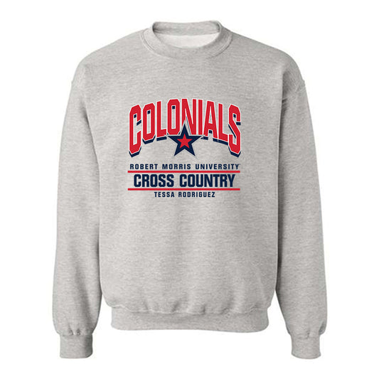 Robert Morris - NCAA Women's Cross Country : Tessa Rodriguez - Classic Fashion Shersey Crewneck Sweatshirt-0