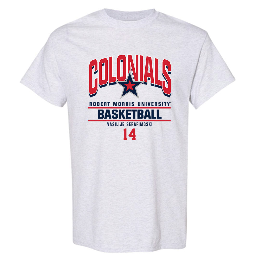 Robert Morris - NCAA Men's Basketball : Vasilije Serafimoski - Classic Fashion Shersey T-Shirt-0
