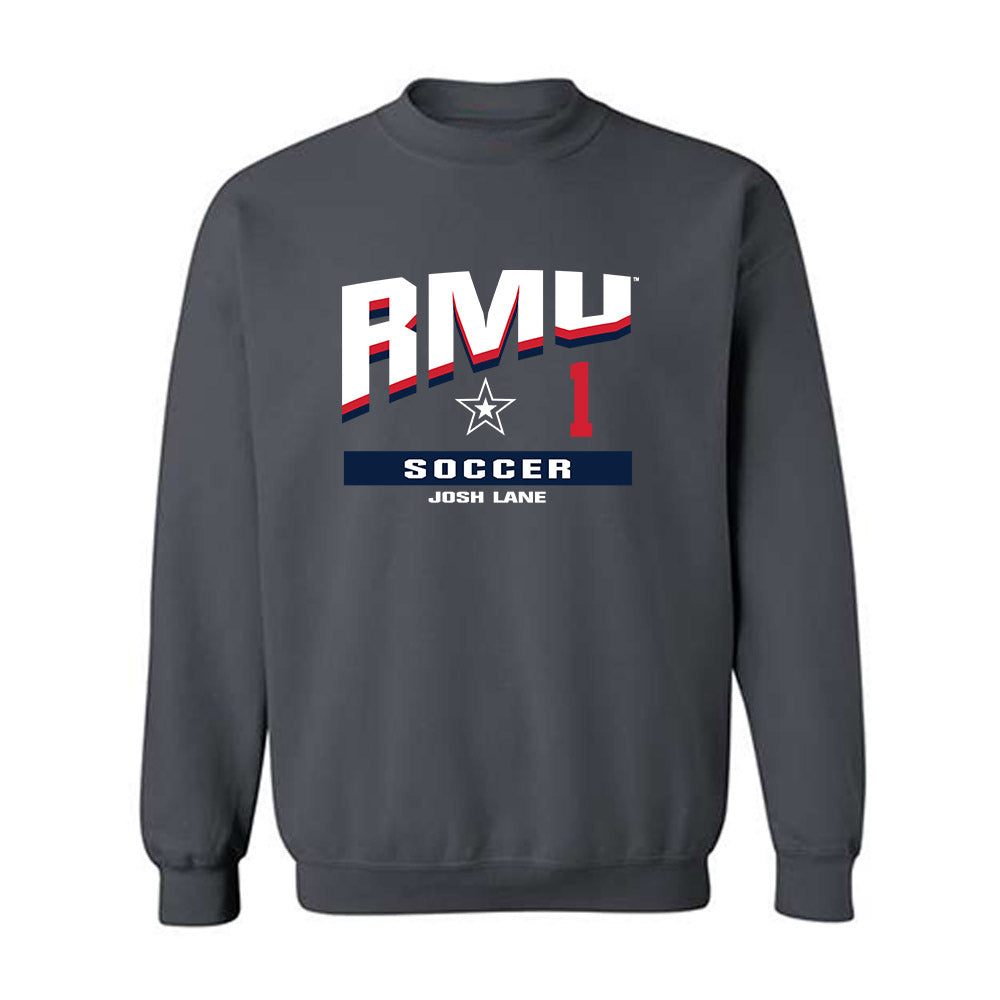 Robert Morris - NCAA Men's Soccer : Josh Lane - Classic Fashion Shersey Crewneck Sweatshirt-0