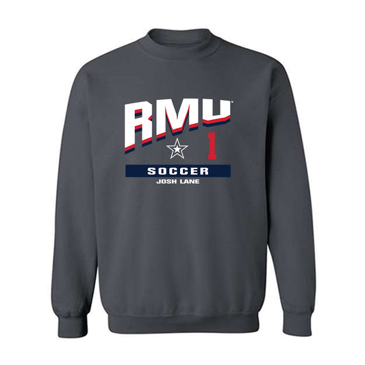 Robert Morris - NCAA Men's Soccer : Josh Lane - Classic Fashion Shersey Crewneck Sweatshirt-0
