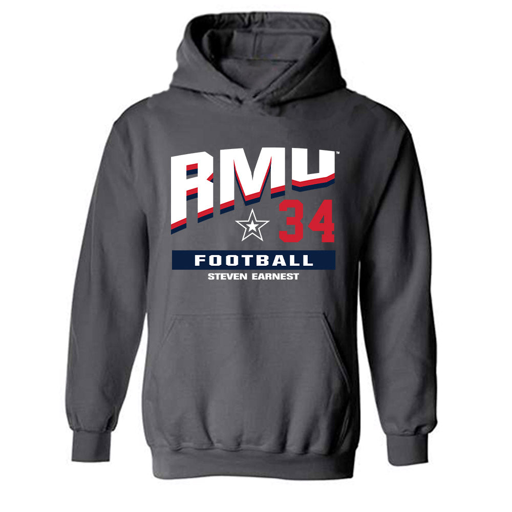 Robert Morris - NCAA Football : Steven Earnest - Classic Fashion Shersey Hooded Sweatshirt-0