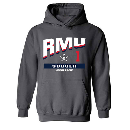 Robert Morris - NCAA Men's Soccer : Josh Lane - Classic Fashion Shersey Hooded Sweatshirt-0