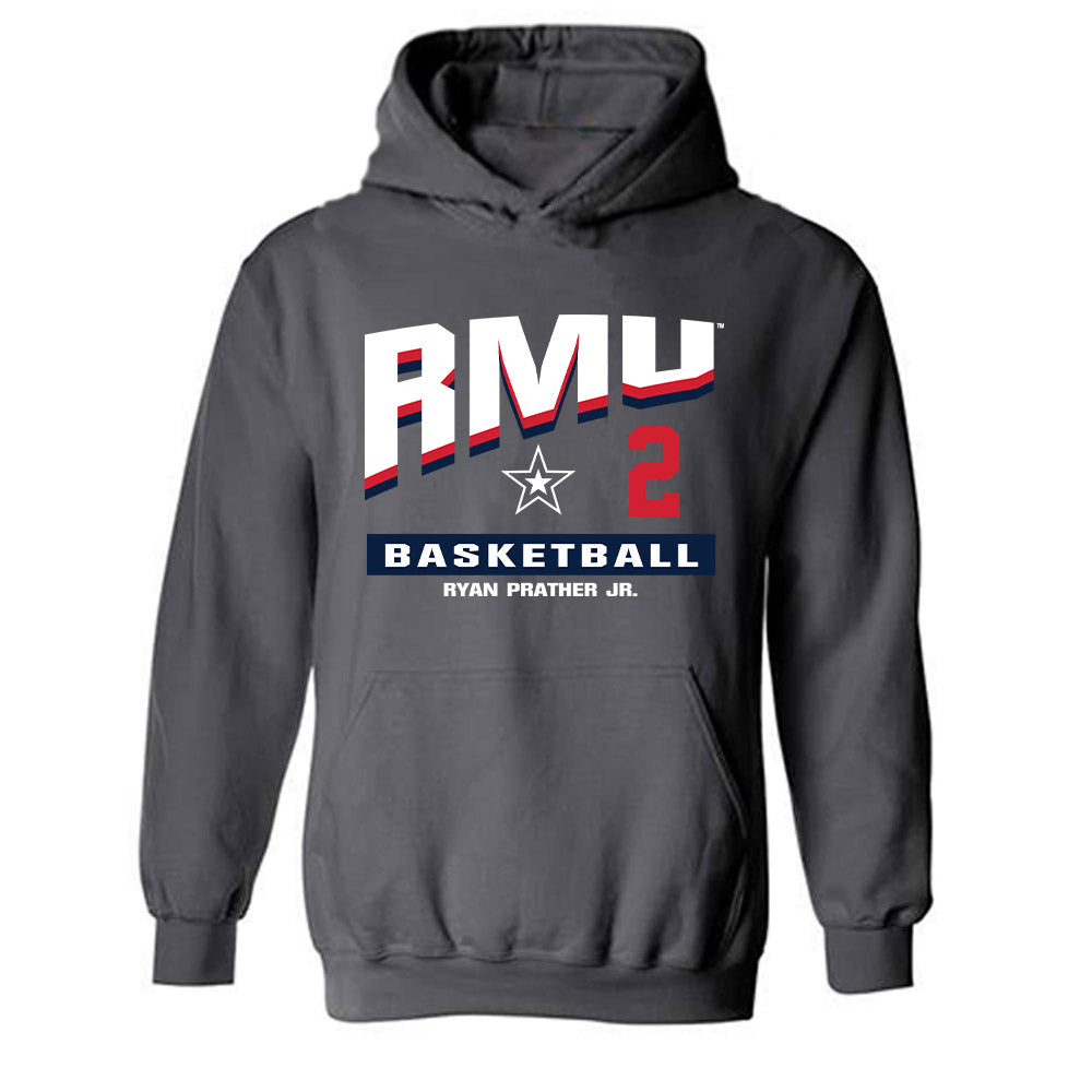 Robert Morris - NCAA Men's Basketball : Ryan Prather Jr. - Classic Fashion Shersey Hooded Sweatshirt-0