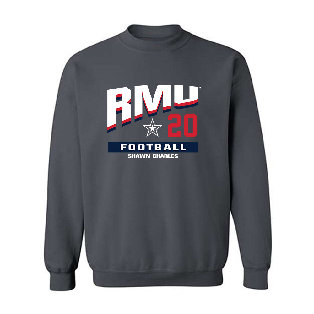 Robert Morris - NCAA Football : Shawn Charles - Classic Fashion Shersey Crewneck Sweatshirt-0