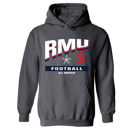 Robert Morris - NCAA Football : DJ Moyer - Classic Fashion Shersey Hooded Sweatshirt-0