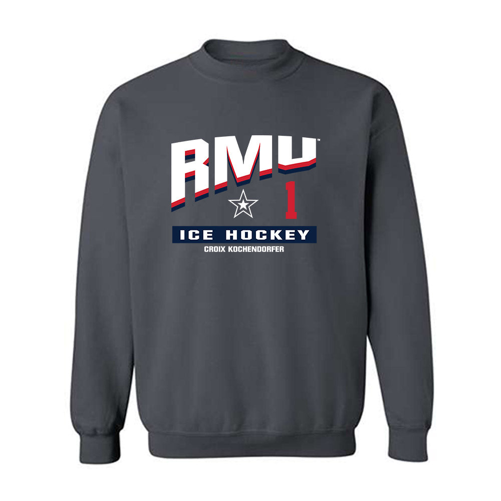 Robert Morris - NCAA Men's Ice Hockey : Croix Kochendorfer - Classic Fashion Shersey Crewneck Sweatshirt-0