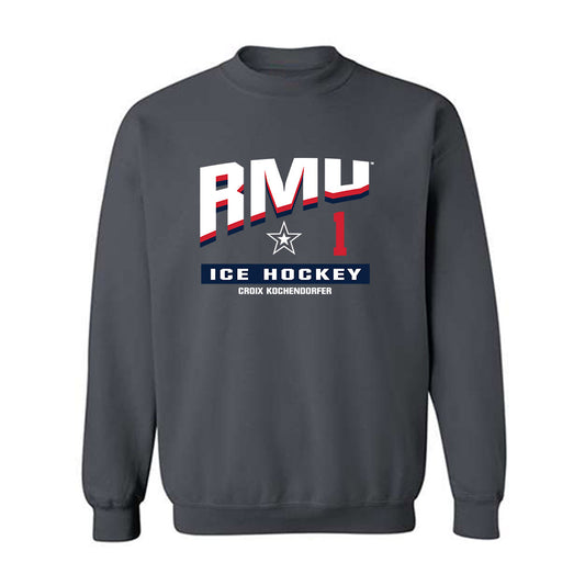 Robert Morris - NCAA Men's Ice Hockey : Croix Kochendorfer - Classic Fashion Shersey Crewneck Sweatshirt-0