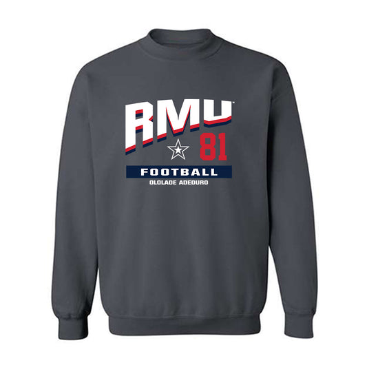 Robert Morris - NCAA Football : Ololade Adeduro - Classic Fashion Shersey Crewneck Sweatshirt-0