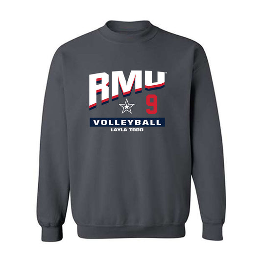 Robert Morris - NCAA Women's Volleyball : Layla Todd - Classic Fashion Shersey Crewneck Sweatshirt-0