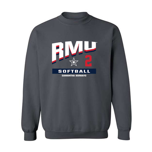 Robert Morris - NCAA Softball : Samantha Borrayo - Classic Fashion Shersey Crewneck Sweatshirt-0