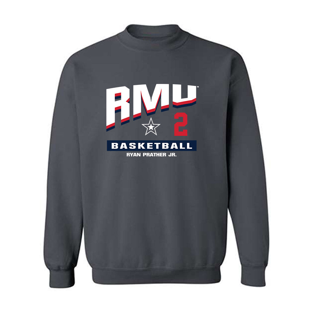 Robert Morris - NCAA Men's Basketball : Ryan Prather Jr. - Classic Fashion Shersey Crewneck Sweatshirt-0