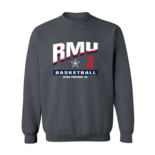 Robert Morris - NCAA Men's Basketball : Ryan Prather Jr. - Classic Fashion Shersey Crewneck Sweatshirt-0