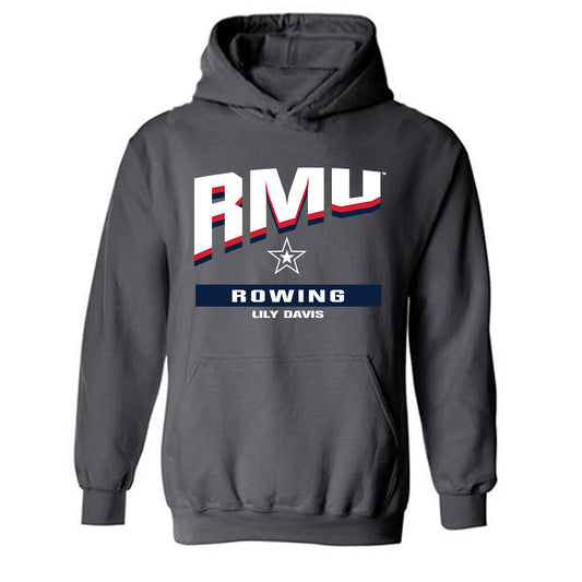 Robert Morris - NCAA Women's Rowing : Lily Davis - Classic Fashion Shersey Hooded Sweatshirt-0