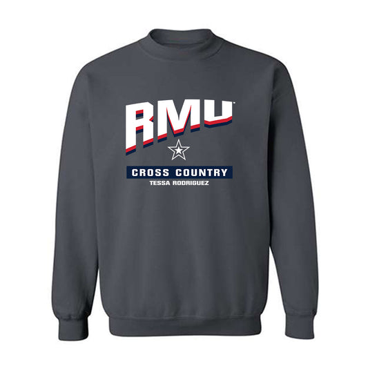 Robert Morris - NCAA Women's Cross Country : Tessa Rodriguez - Classic Fashion Shersey Crewneck Sweatshirt-0