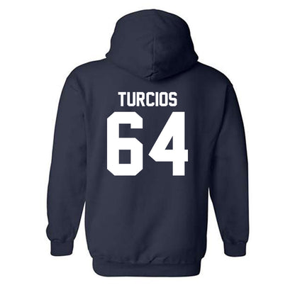 Robert Morris - NCAA Football : Diego Turcios - Classic Shersey Hooded Sweatshirt-1