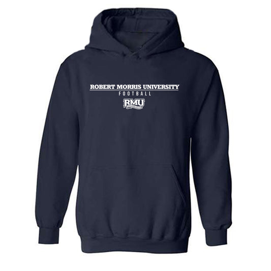 Robert Morris - NCAA Football : Asher Wilson - Classic Shersey Hooded Sweatshirt-0