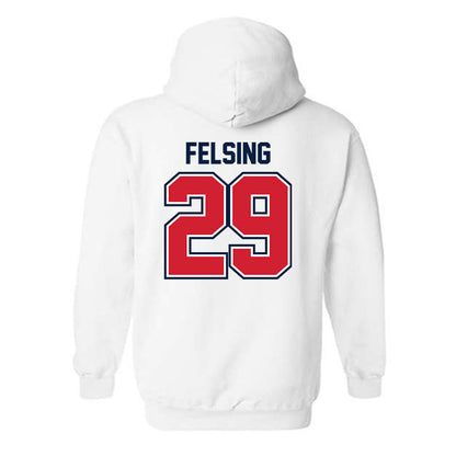 Robert Morris - NCAA Men's Ice Hockey : Michael Felsing - Classic Shersey Hooded Sweatshirt-1