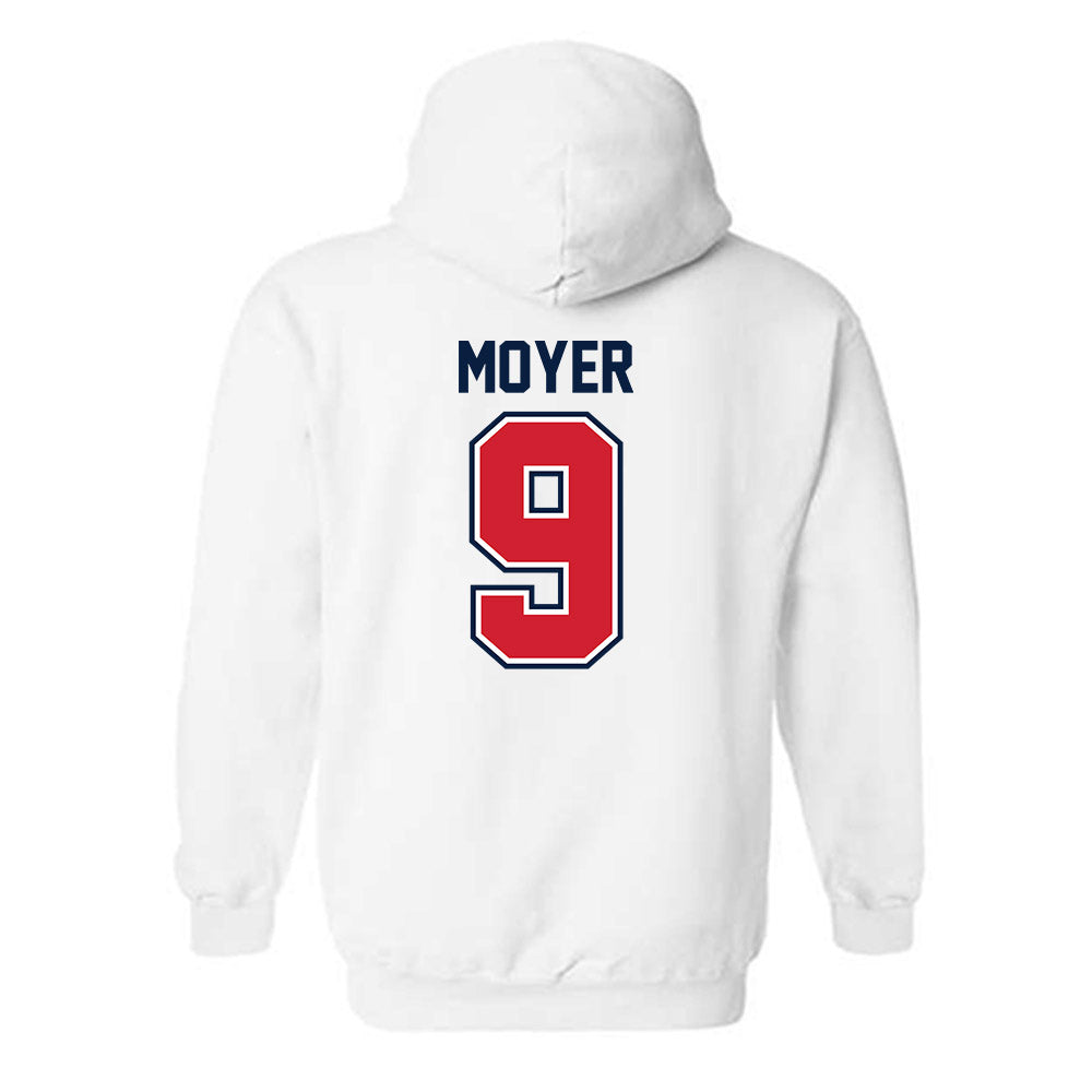 Robert Morris - NCAA Football : DJ Moyer - Classic Shersey Hooded Sweatshirt-1
