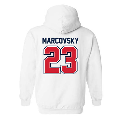 Robert Morris - NCAA Women's Ice Hockey : Ellie Marcovsky - Classic Shersey Hooded Sweatshirt-1