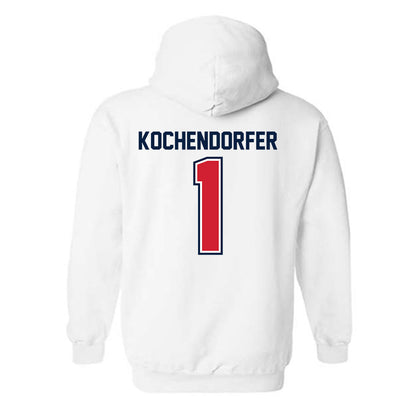 Robert Morris - NCAA Men's Ice Hockey : Croix Kochendorfer - Classic Shersey Hooded Sweatshirt-1