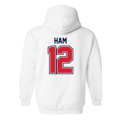 Robert Morris - NCAA Women's Ice Hockey : Ashlyn Ham - Classic Shersey Hooded Sweatshirt-1