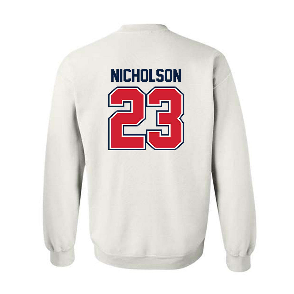 Robert Morris - NCAA Men's Ice Hockey : Zeke Nicholson - Classic Shersey Crewneck Sweatshirt-1