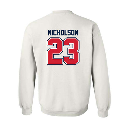 Robert Morris - NCAA Men's Ice Hockey : Zeke Nicholson - Classic Shersey Crewneck Sweatshirt-1