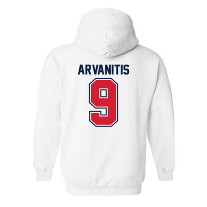 Robert Morris - NCAA Men's Basketball : Cyril Arvanitis - Classic Shersey Hooded Sweatshirt-1