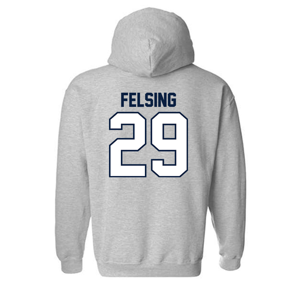Robert Morris - NCAA Men's Ice Hockey : Michael Felsing - Classic Shersey Hooded Sweatshirt-1