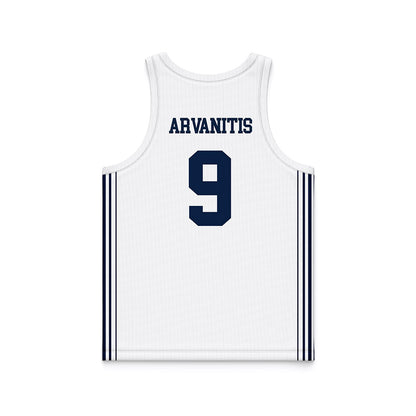 Robert Morris - NCAA Men's Basketball : Cyril Arvanitis - White Basketball Jersey-1