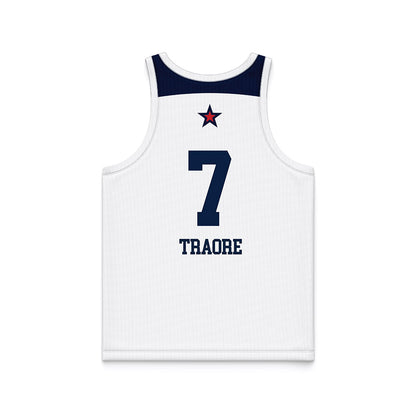 Robert Morris - NCAA Women's Basketball : Myriam Traore - White Basketball Jersey-1