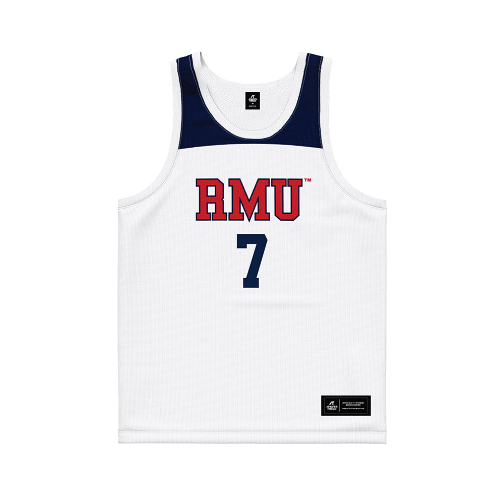 Robert Morris - NCAA Women's Basketball : Myriam Traore - White Basketball Jersey-0