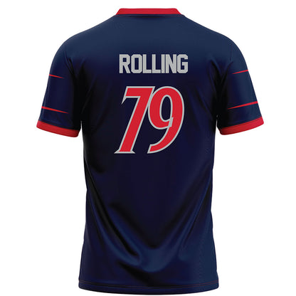 Robert Morris - NCAA Football : Jaden Rolling - Navy Football Jersey