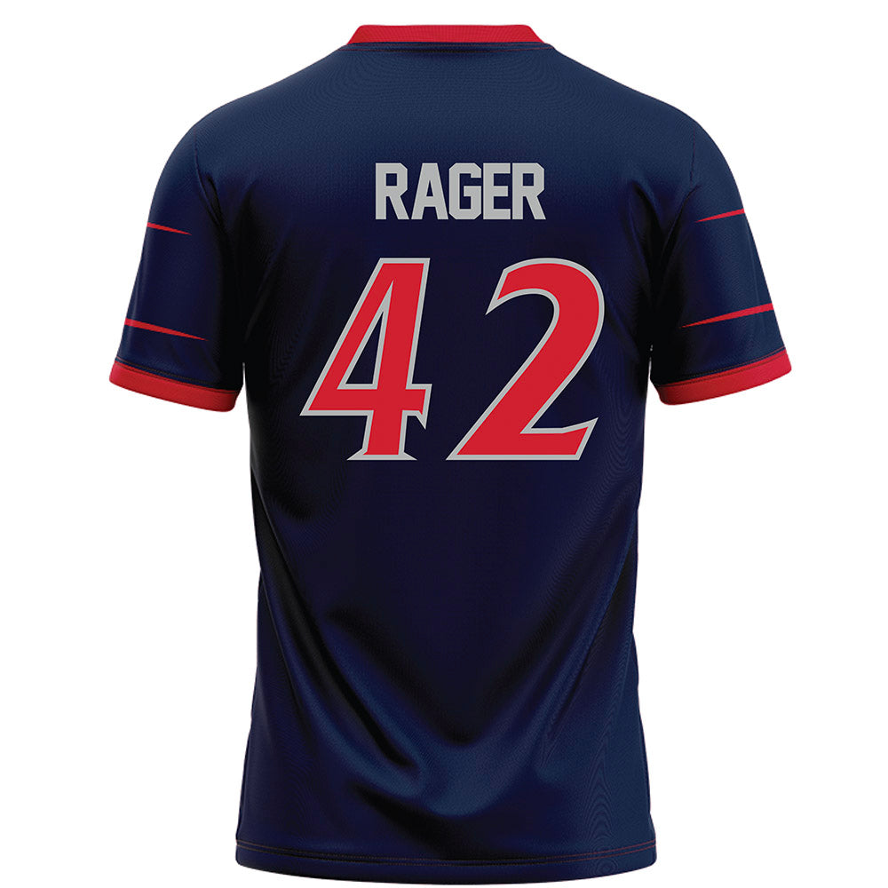 Robert Morris - NCAA Football : Carson Rager - Navy Football Jersey-1