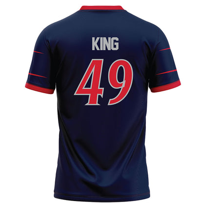 Robert Morris - NCAA Football : Logan King - Navy Football Jersey-1