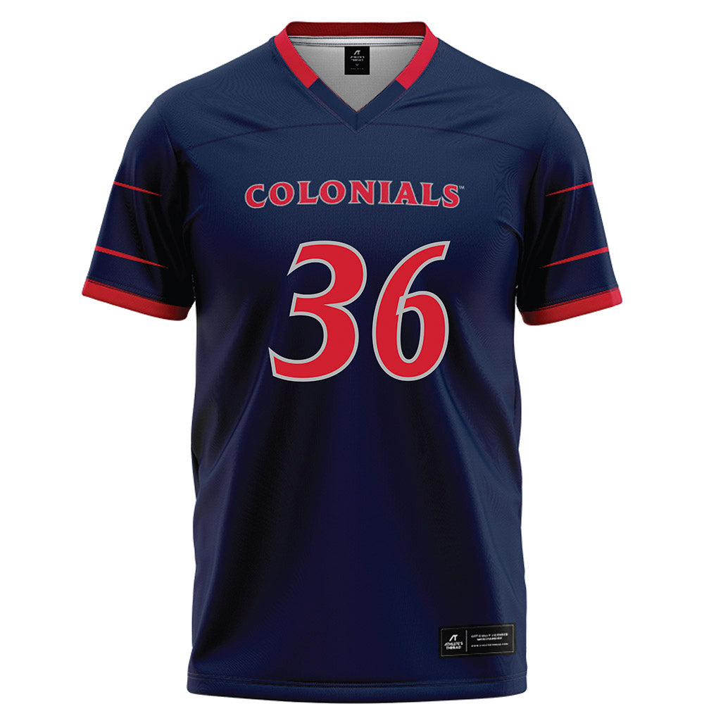 Robert Morris - NCAA Football : Taelen Brooks - Navy Football Jersey-0