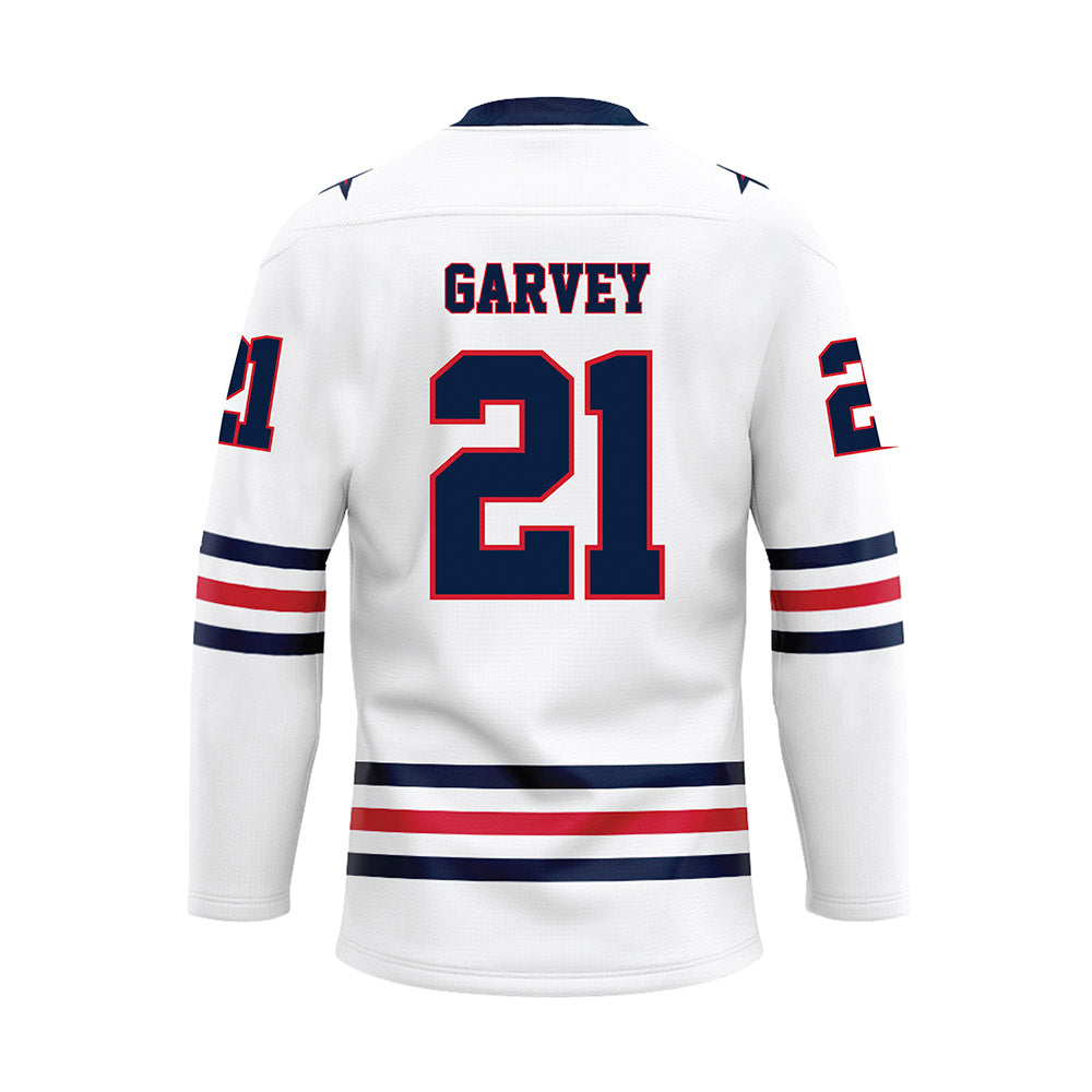 Robert Morris - NCAA Men's Ice Hockey : Cameron Garvey - White Hockey Jersey-1