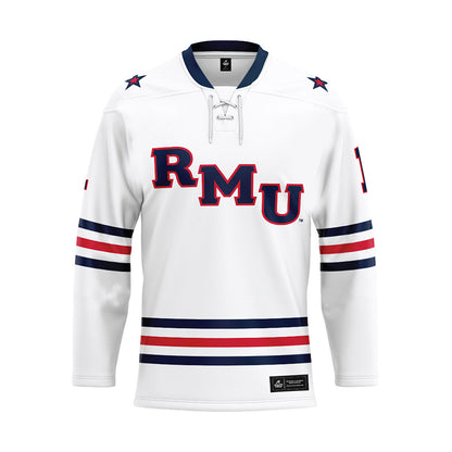 Robert Morris - NCAA Men's Ice Hockey : Croix Kochendorfer - White Hockey Jersey-0