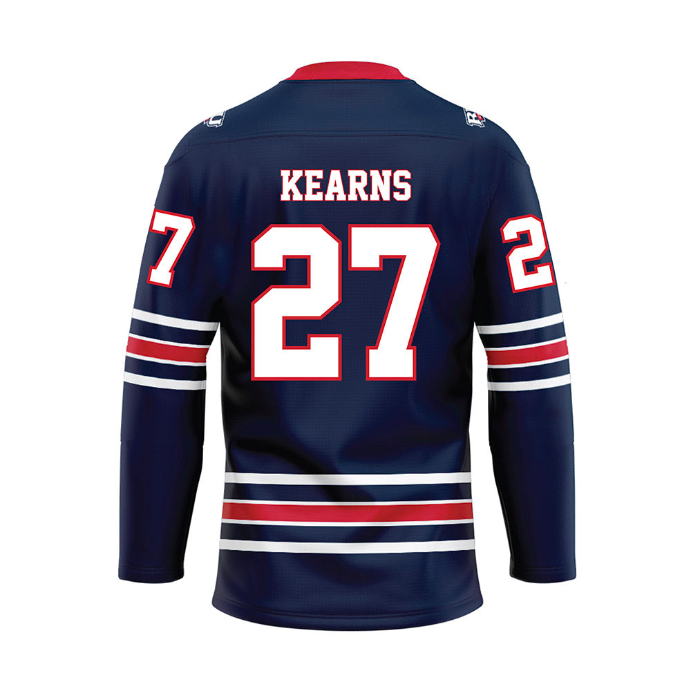 Robert Morris - NCAA Women's Ice Hockey : Mya Kearns - Navy Hockey Jersey-1