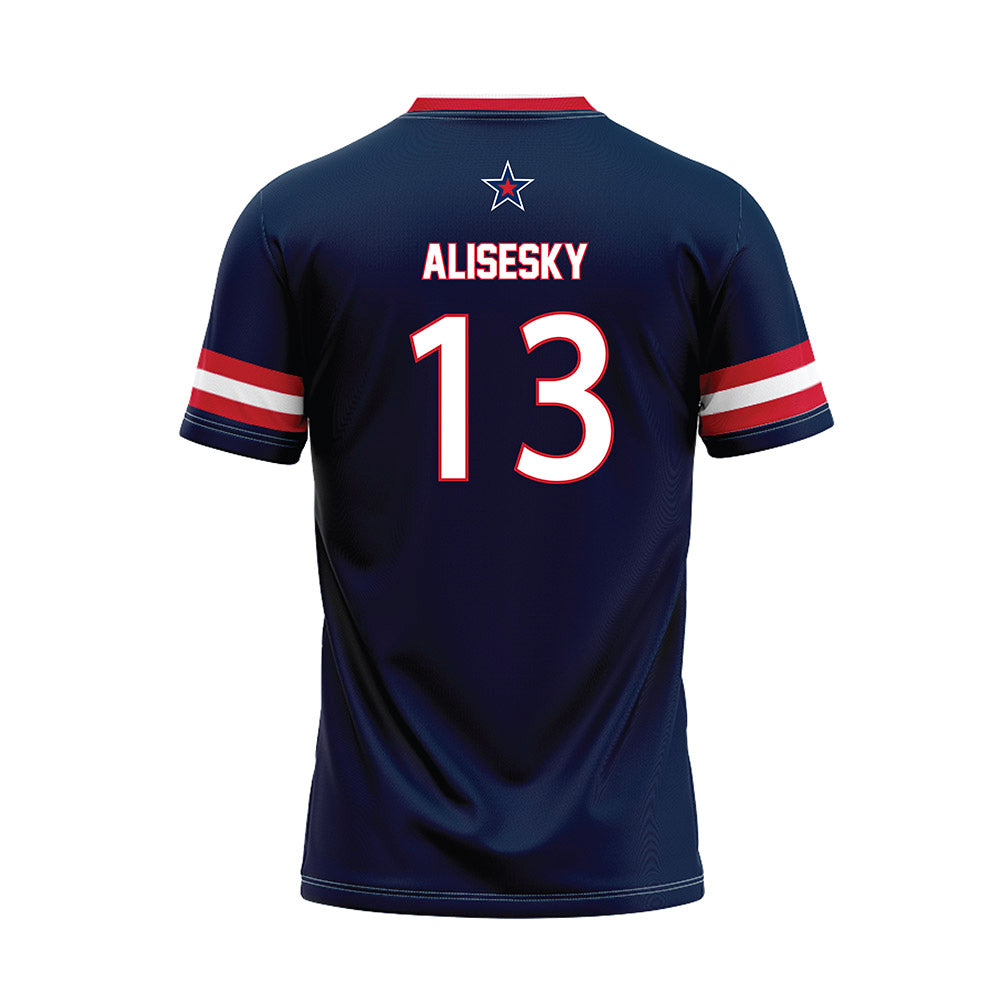 Robert Morris - NCAA Softball : Morgan Alisesky - Navy Baseball Jersey-1
