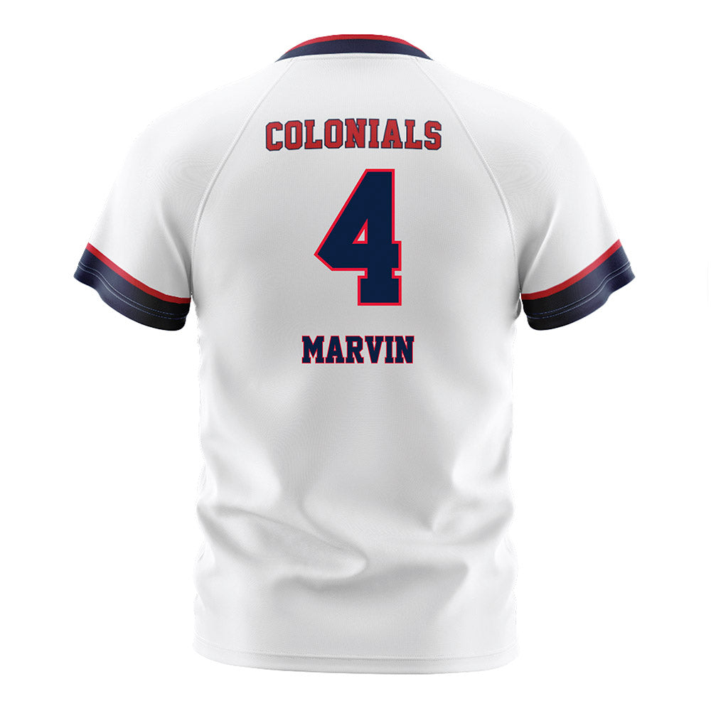 Robert Morris - NCAA Women's Soccer : Jillian Marvin - White Soccer Jersey-1