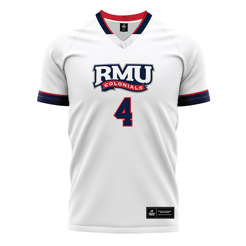 Robert Morris - NCAA Women's Soccer : Jillian Marvin - White Soccer Jersey-0