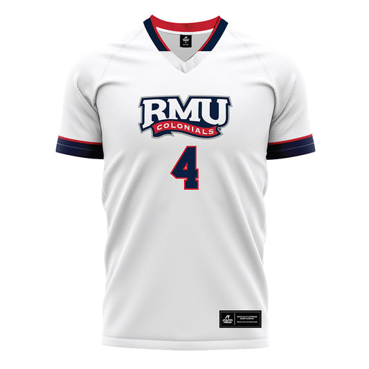 Robert Morris - NCAA Women's Soccer : Jillian Marvin - White Soccer Jersey-0