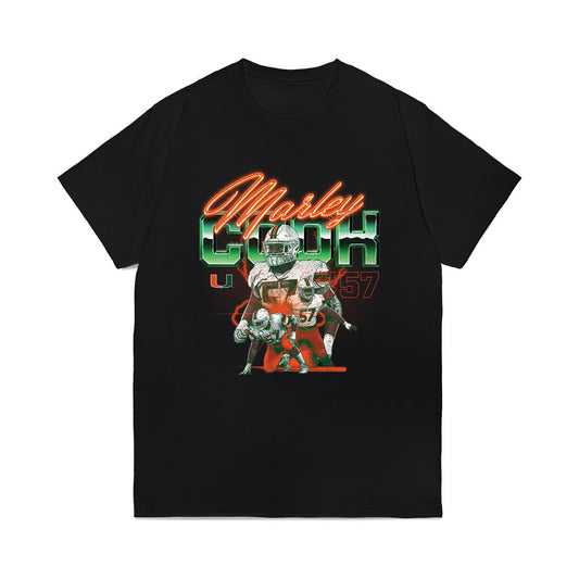 Miami - NCAA Football : Marley Cook - Illustration Comfort Colors T-Shirt-0