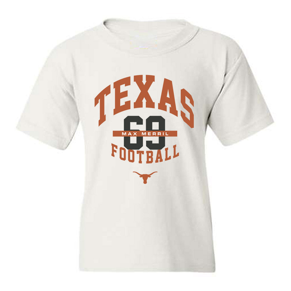 Texas - NCAA Football : Max Merril - Classic Fashion Shersey Youth T-Shirt-0