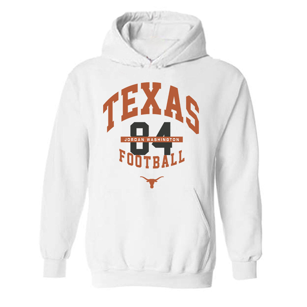 Texas - NCAA Football : Jordan Washington - Classic Fashion Shersey Hooded Sweatshirt-0